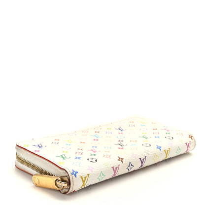 Louis Vuitton Monogram Multicolor Zippy Wallet White Litchi 4 of 6