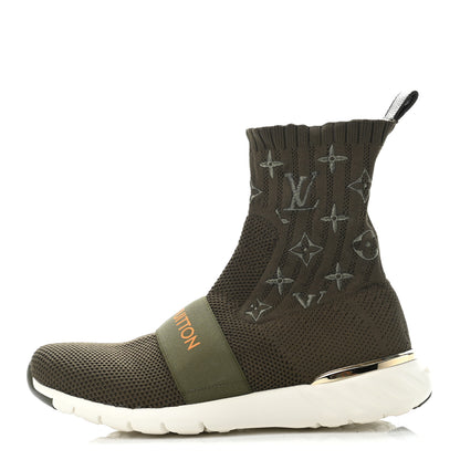 Louis Vuitton Monogram Stretch Fabric Aftergame Sneaker Boots 37.5 1 of 4