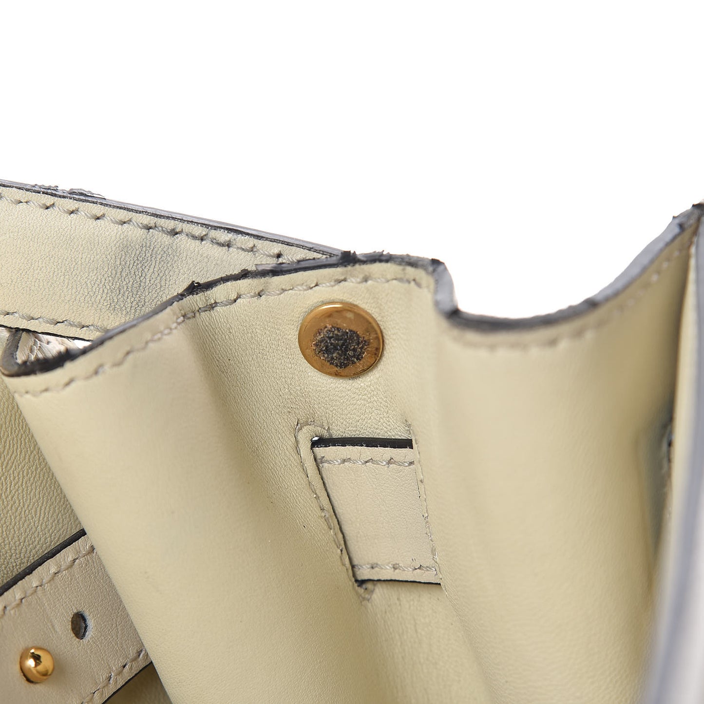 Vitello Medium My Rockstud Frame Bag Light Ivory