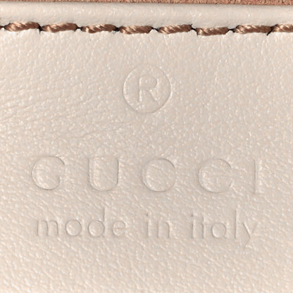 Gucci Calfskin Matelasse Mini GG Marmont Shoulder Bag White 5 of 9