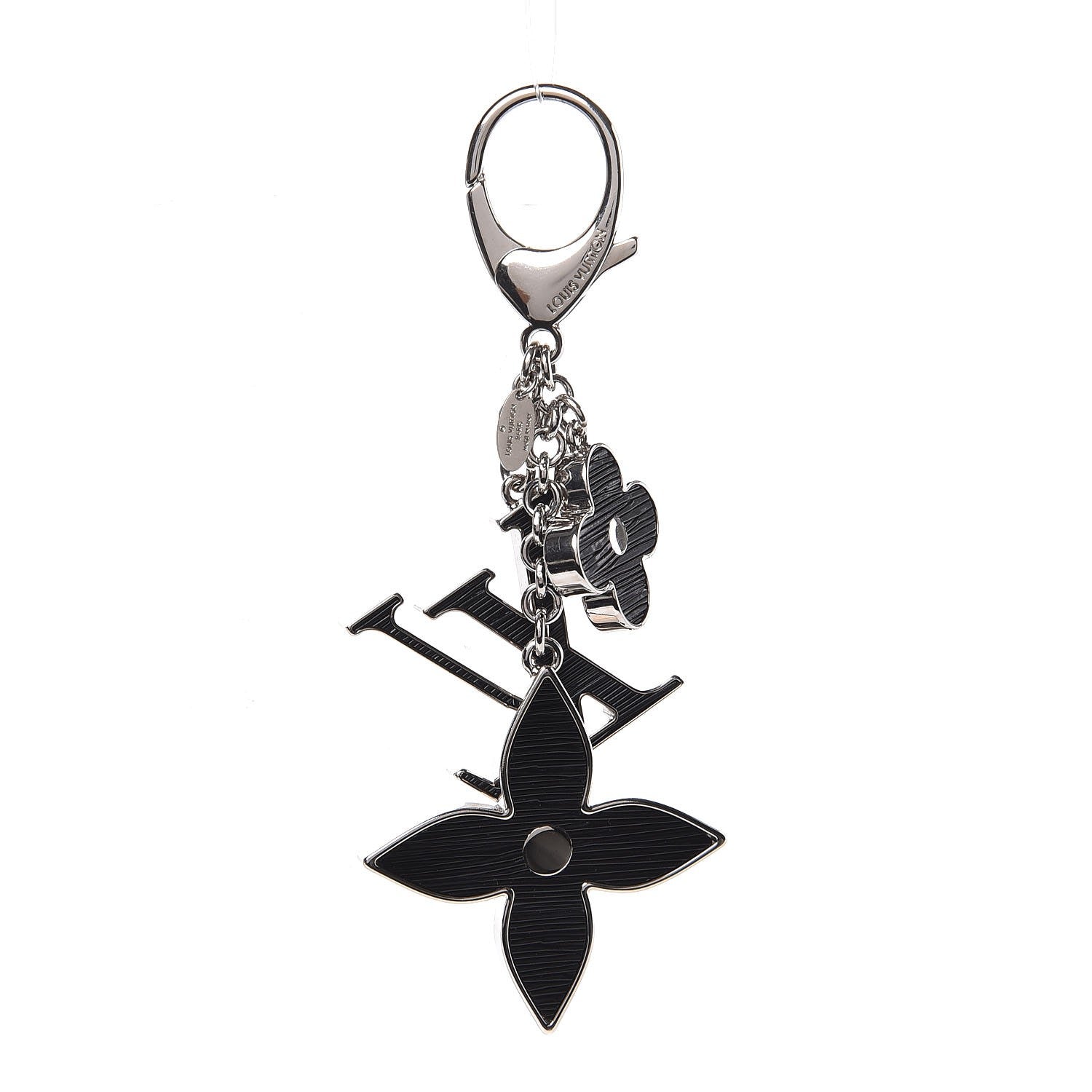 Louis Vuitton Electric Epi Fleur d'Epi Bag Charm Black 1 of 2