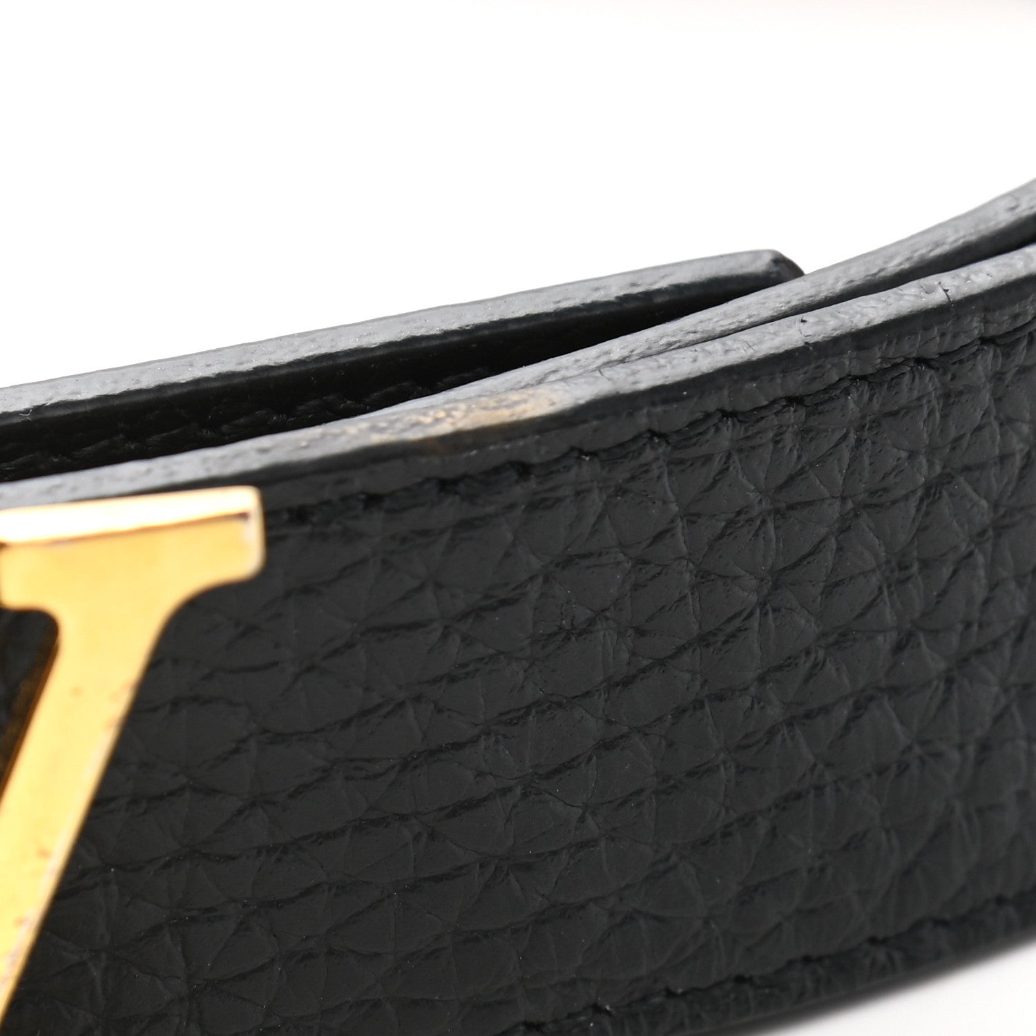 Louis Vuitton Calfskin 30mm LV Initiales Belt 75 30 Black 7 of 8