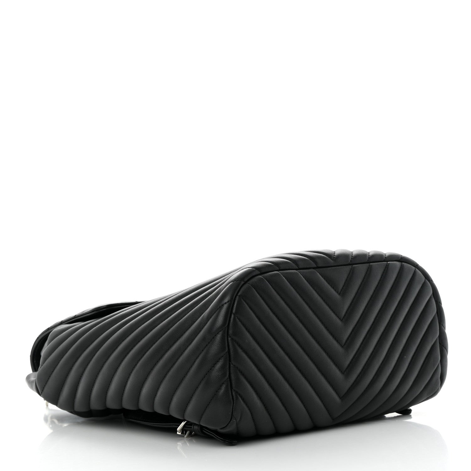 Chanel Calfskin Chevron Quilted Large Urban Spirit Backpack Black 4 of 13