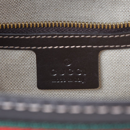 Gucci Monogram Web Medium Mayfair Tote Dark Brown 6 of 12