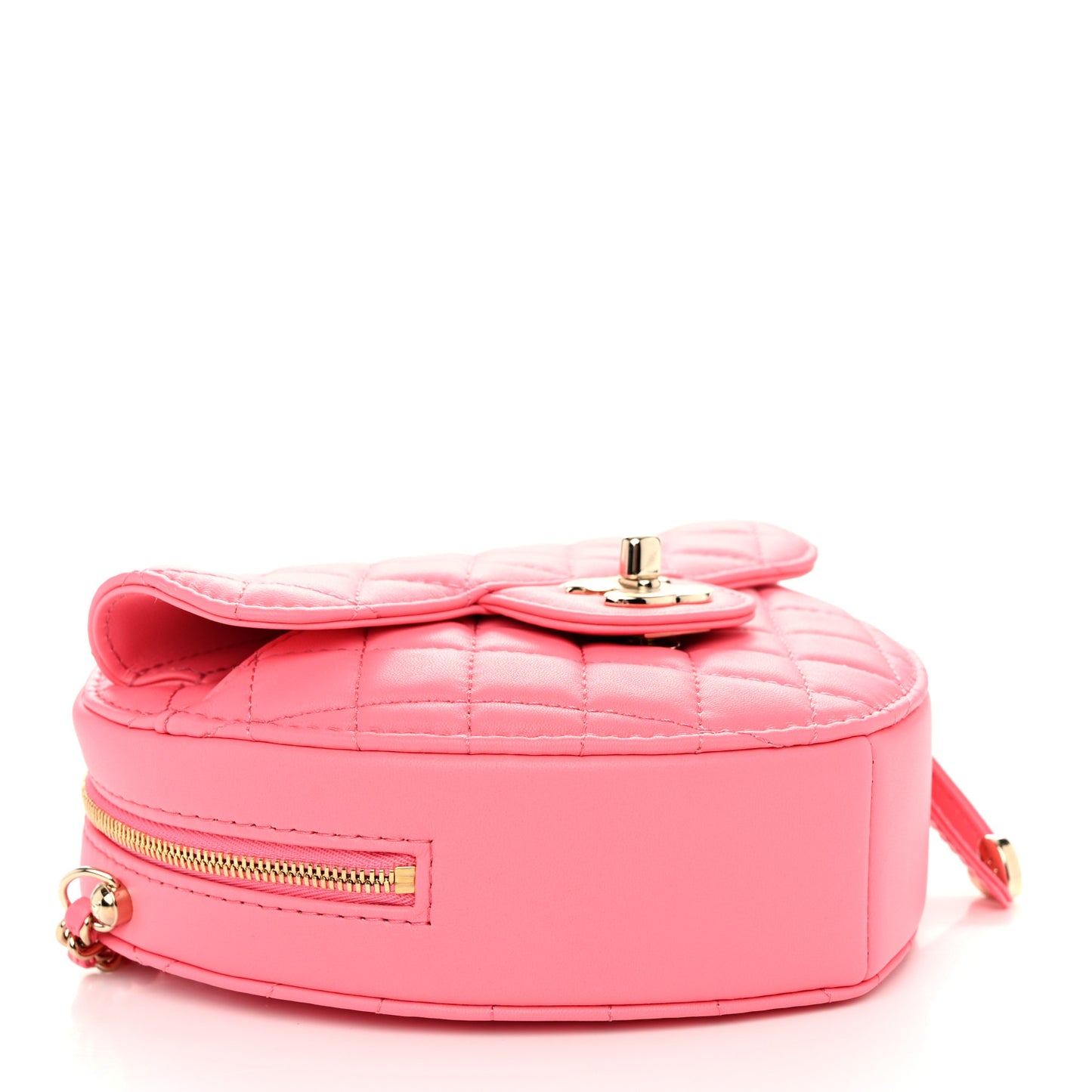 Lambskin Quilted CC In Love Heart Bag Pink