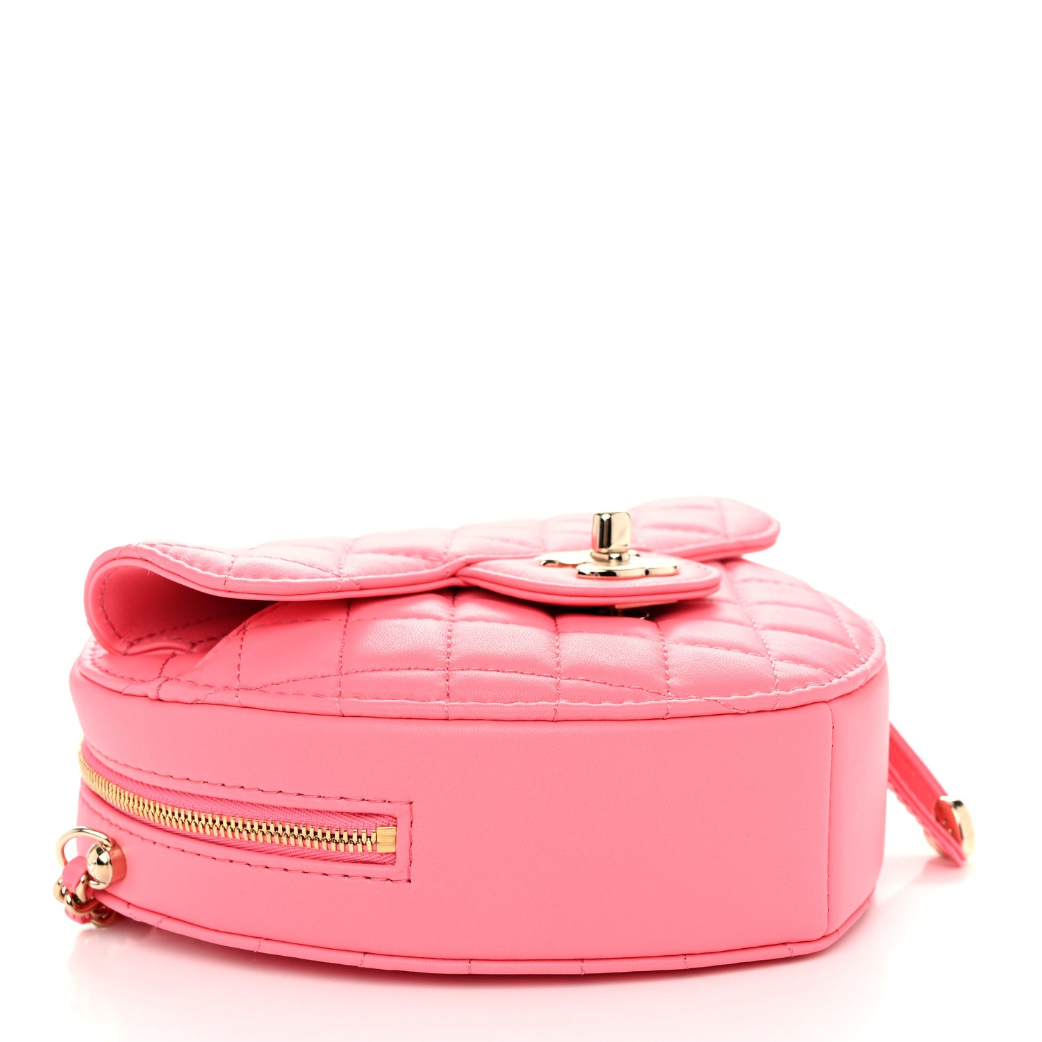 Chanel Lambskin Quilted CC In Love Heart Bag Pink 4 of 11