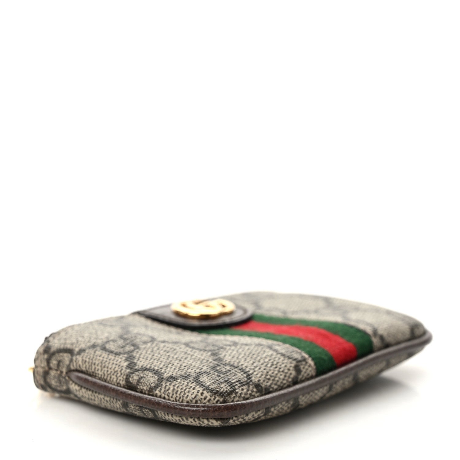 Gucci GG Supreme Monogram Web Ophidia Key Case Beige New Acero 4 of 7