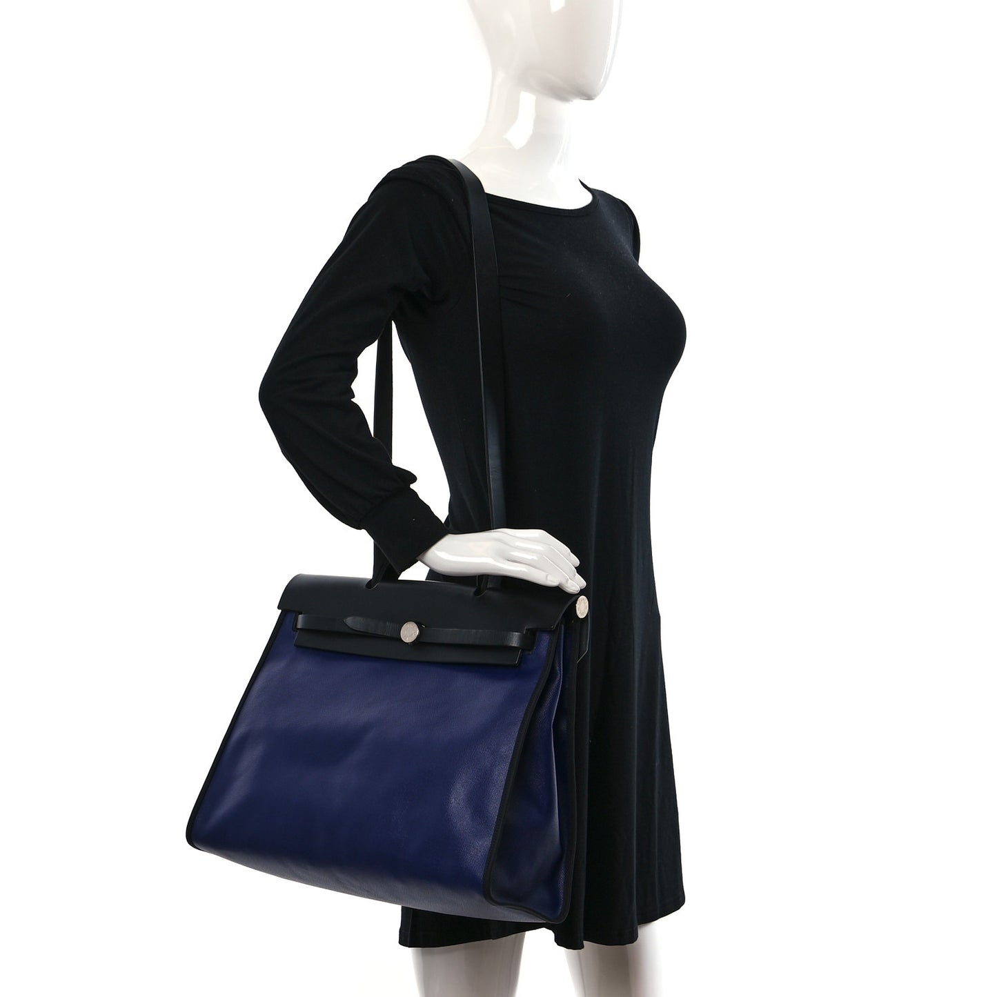 Toile H Berline Vache Hunter Herbag Zip 39 MM Bleu Saphir Black