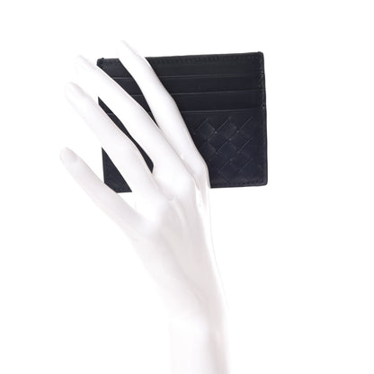 Bottega Veneta Nappa Intrecciato VN Card Case Denim 2 of 8