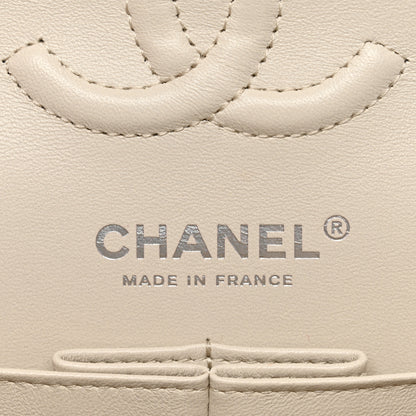 Chanel Calfskin Chevron Quilted Small Double Flap Ivory 6 of 12