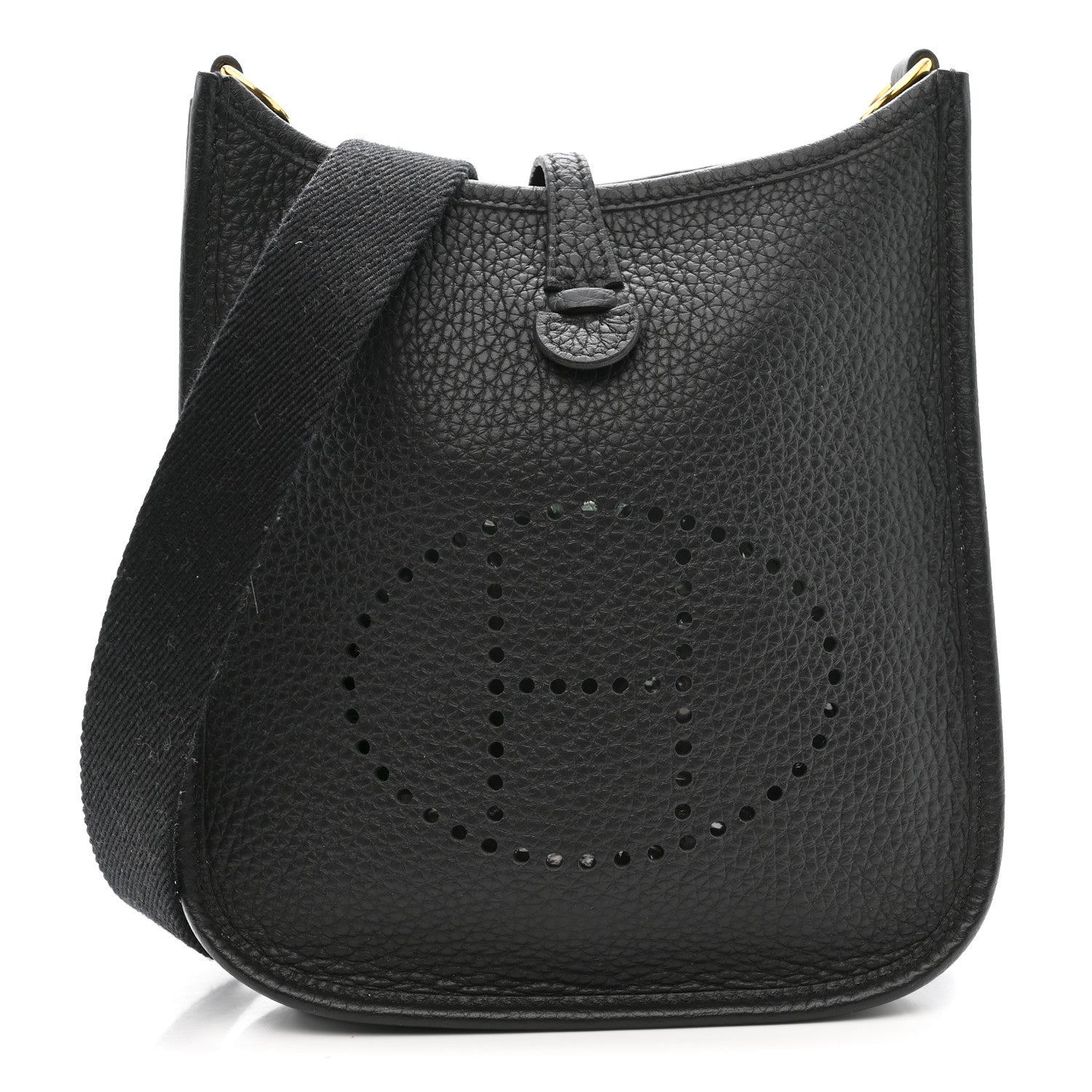 Hermes Taurillon Clemence Evelyne TPM Black 1 of 10