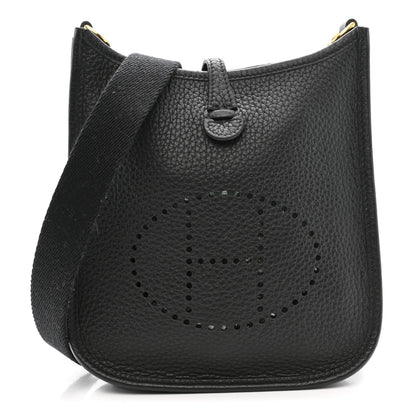 Hermes Taurillon Clemence Evelyne TPM Black 1 of 10
