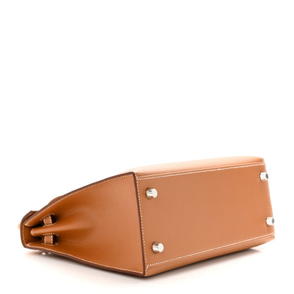 Hermes Madame Calfskin Kelly Sellier 25 Gold 4 of 10