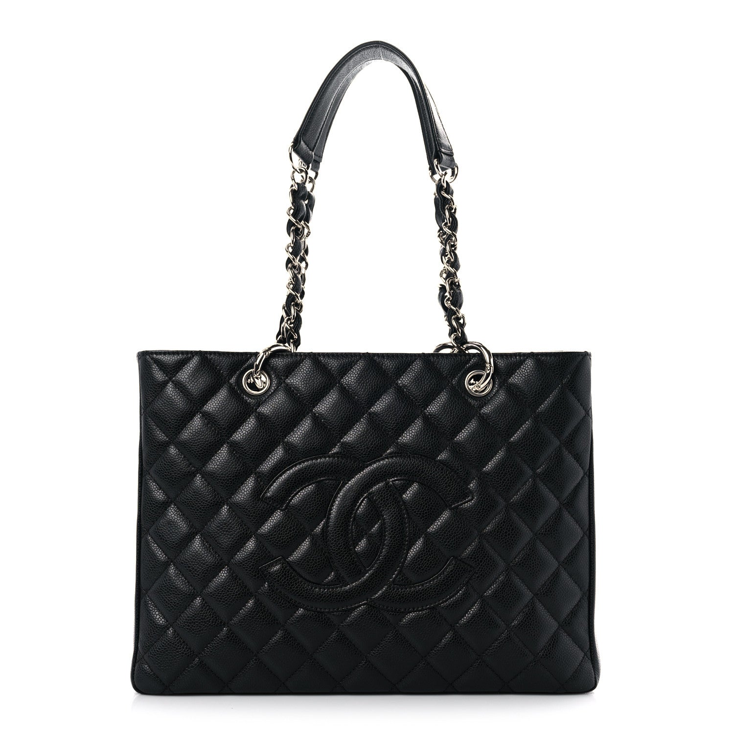 Chanel Caviar Quilted Grand Shopping Tote GST Black 2 of 14