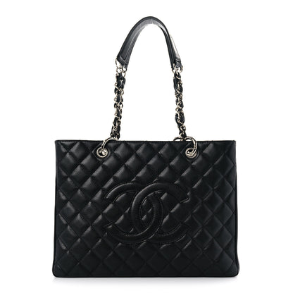 Chanel Caviar Quilted Grand Shopping Tote GST Black 2 of 14