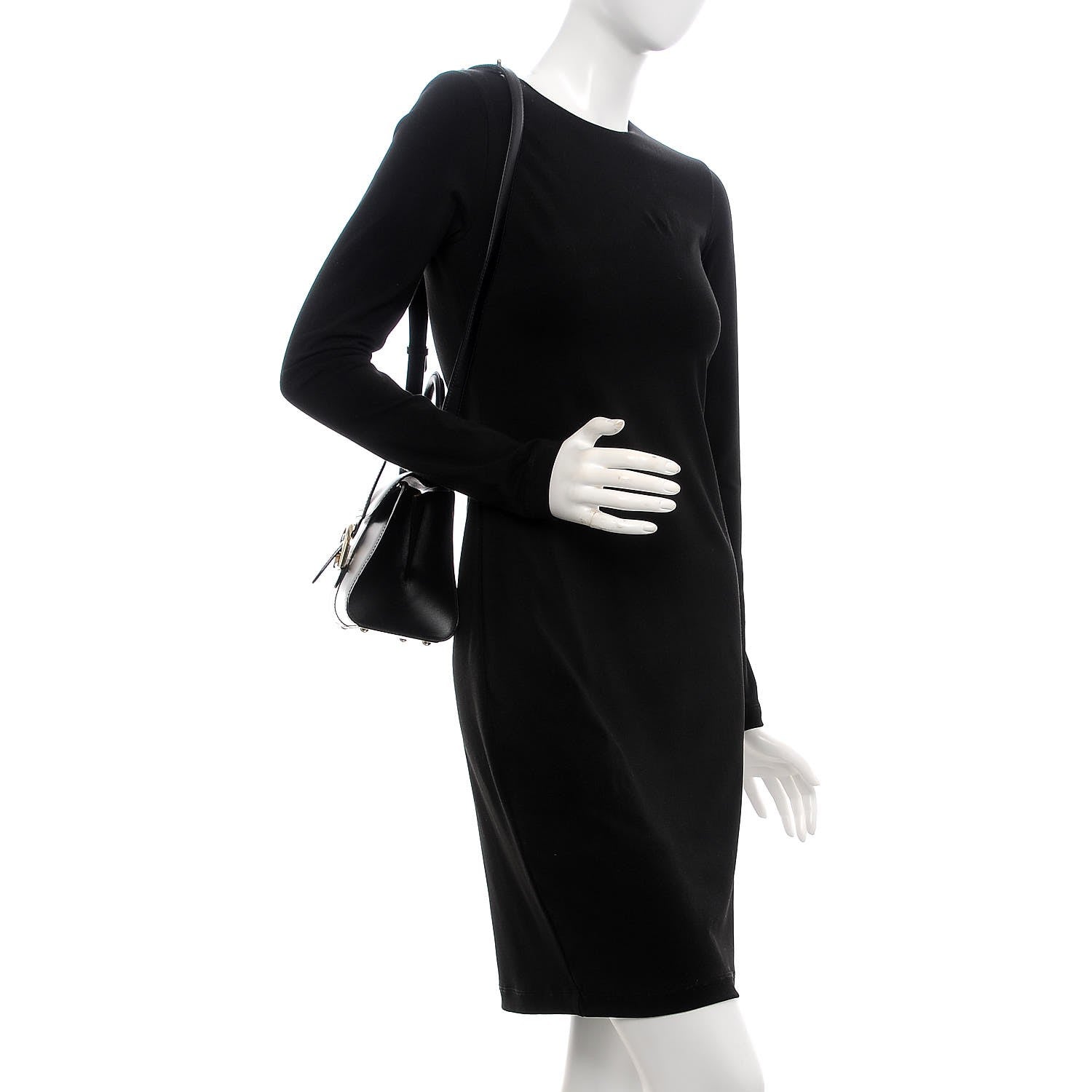 Delvaux Calfskin Mini Brillant Satchel Black 2 of 9