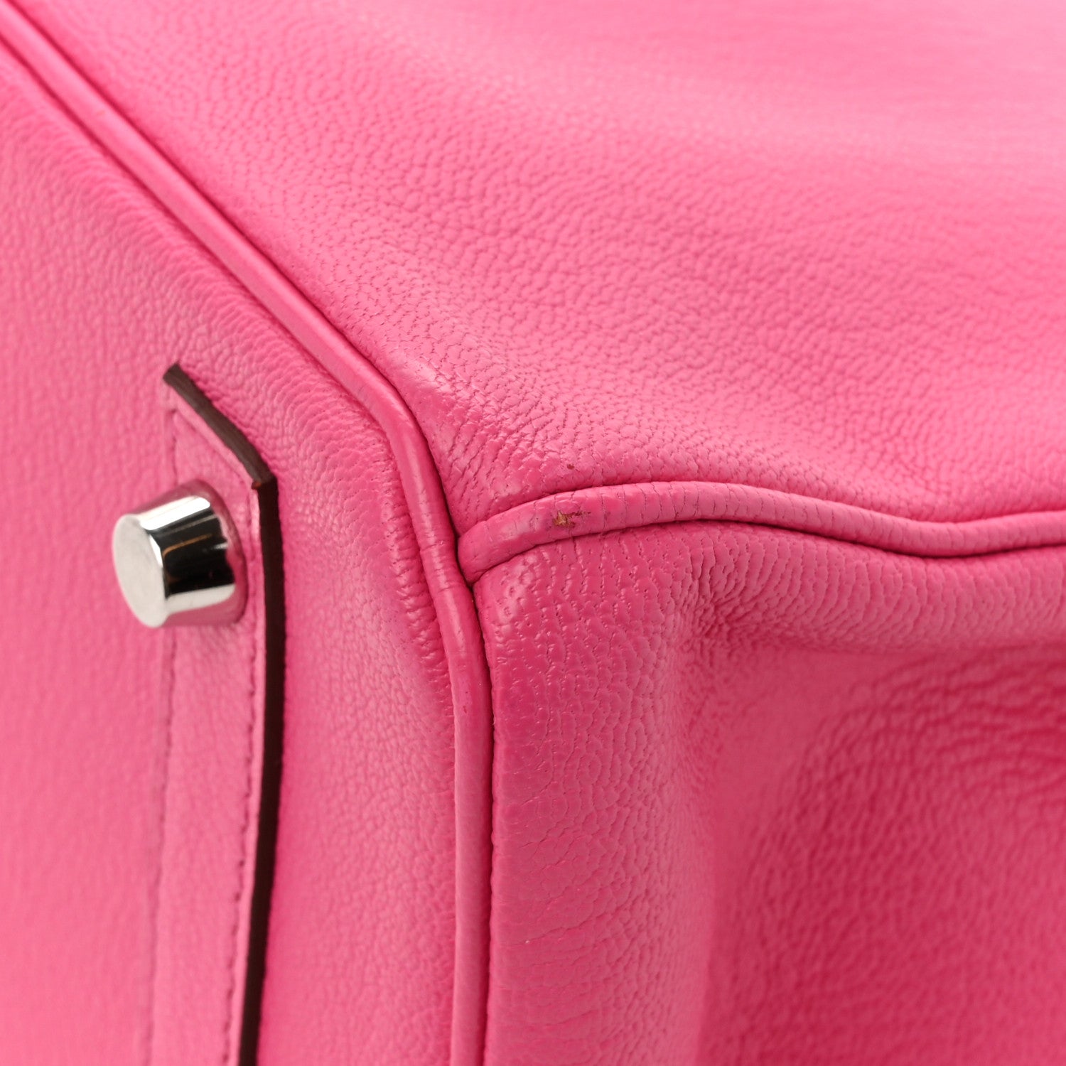Hermes Chevre Mysore Birkin 30 Rose Shocking 13 of 16