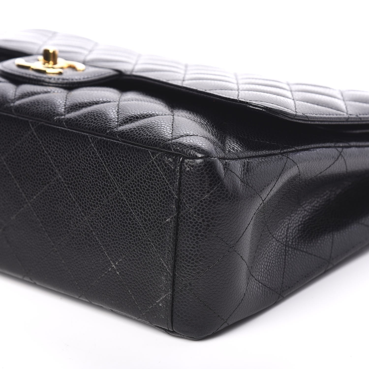 Chanel Caviar Quilted Maxi Double Flap Black 8 of 9