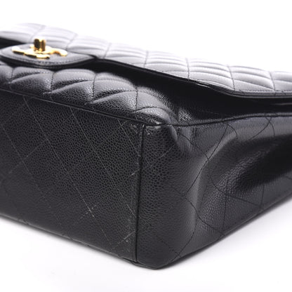 Chanel Caviar Quilted Maxi Double Flap Black 8 of 9