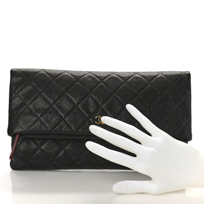 Chanel Caviar Quilted CC Beauty Clutch Black 2 of 10