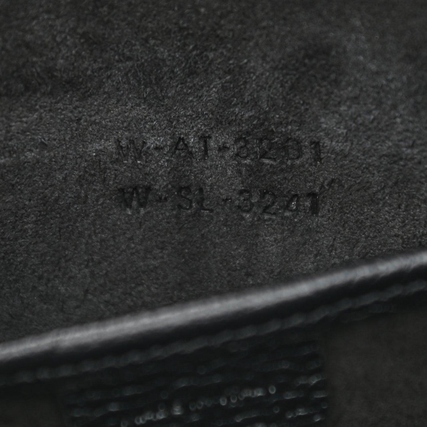 Drummed Calfskin Nano Luggage Black