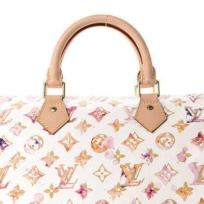 Louis Vuitton Watercolor Aquarelle Speedy 35 White 13 of 13