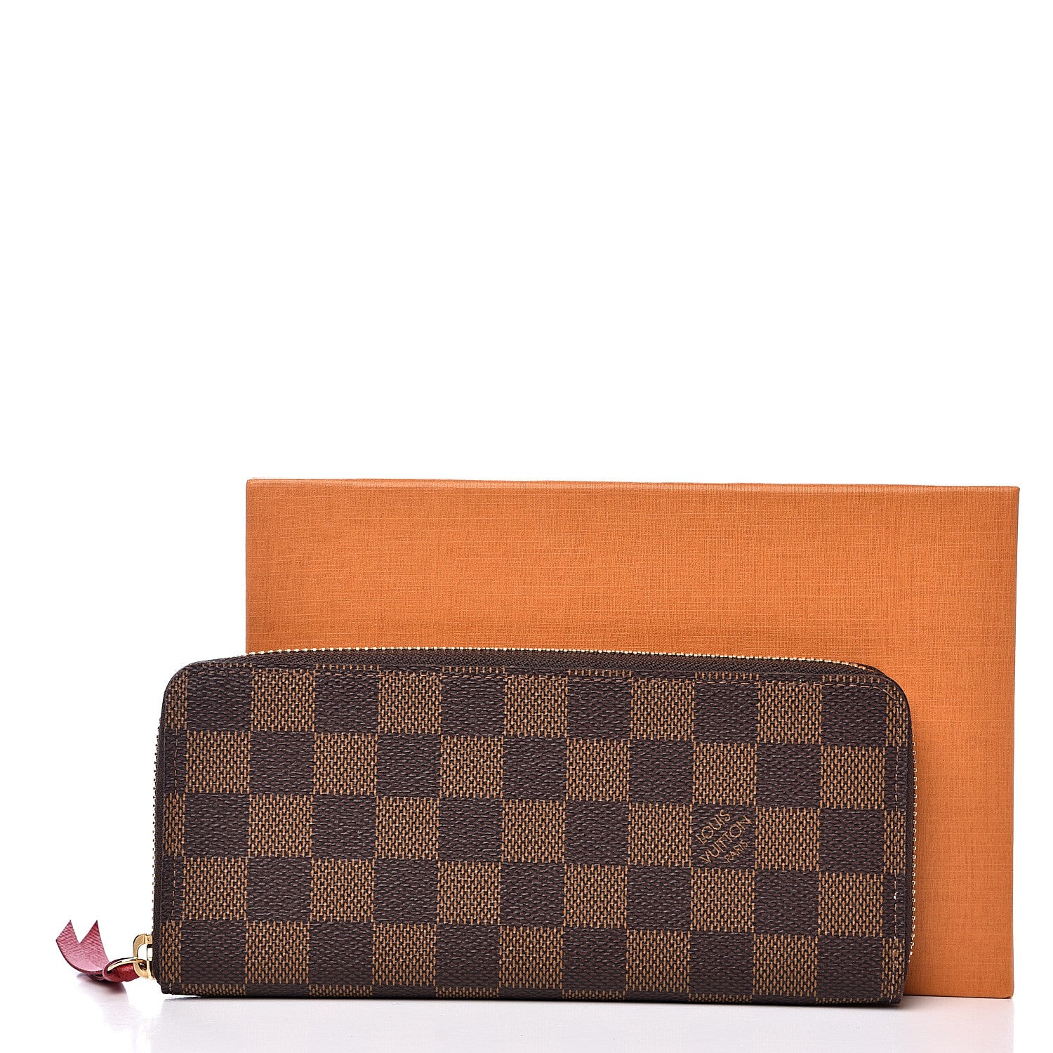 Louis Vuitton Damier Ebene Clemence Wallet Cherry 8 of 8
