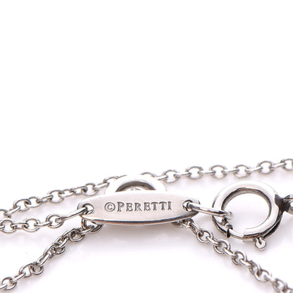 Tiffany Platinum Diamond .12ct Elsa Peretti Diamonds by the Yard Pendant Necklace 6 of 8