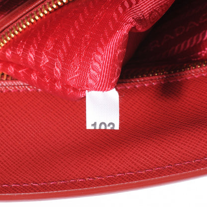 Prada Saffiano Lux Tote Fuoco 7 of 7