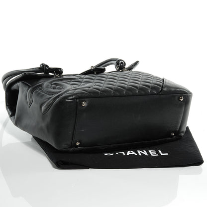 Chanel Calfskin Quilted Large Cambon Flap Black 4 of 7