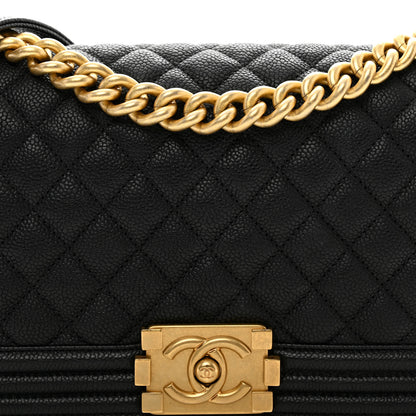 Chanel Caviar Quilted Medium Boy Flap Black 5 of 10