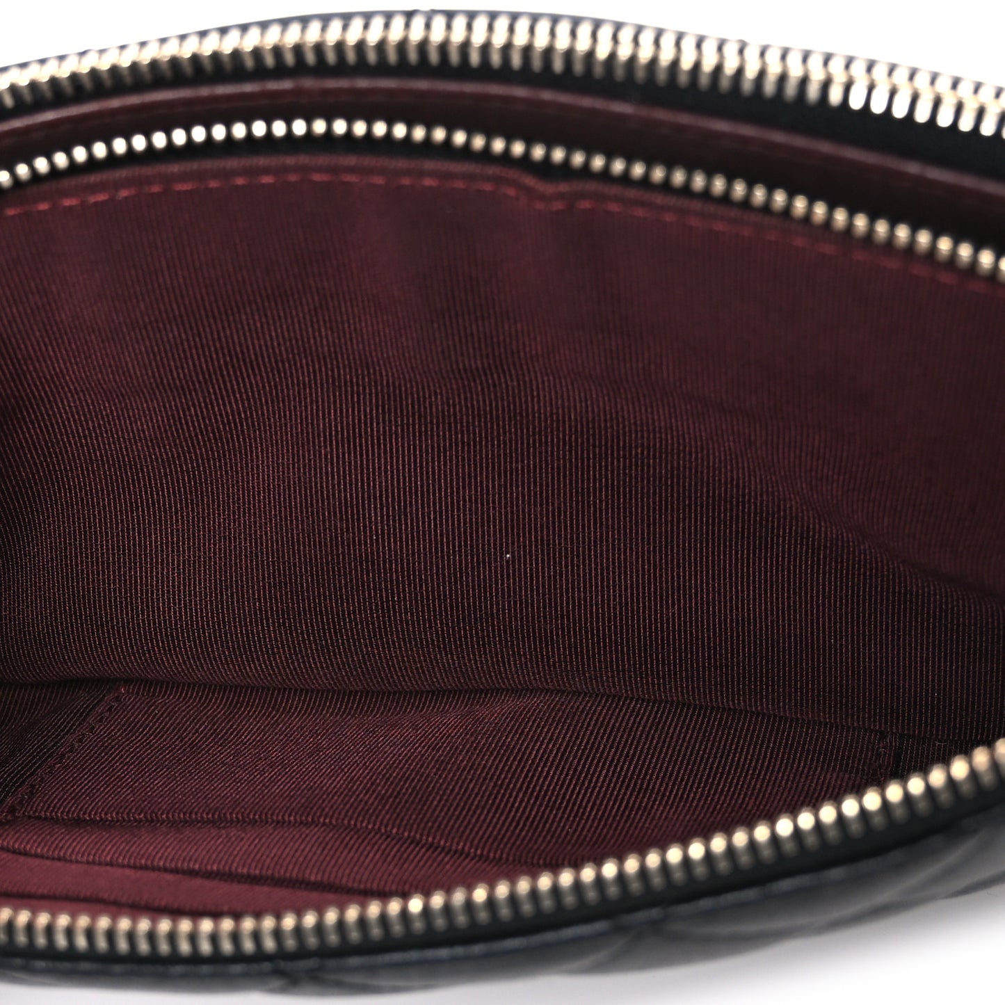 Lambskin Quilted Small Clutch With Chain  Black