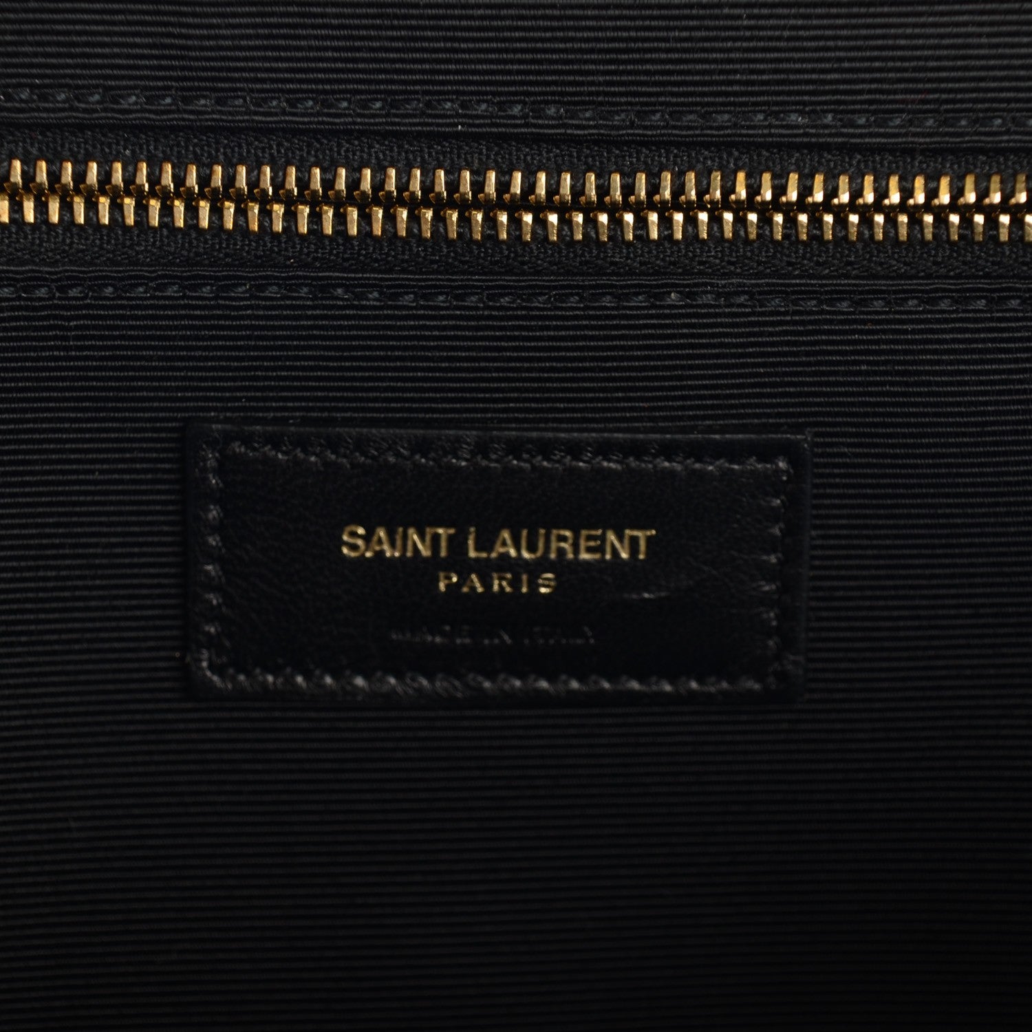 Saint Laurent Grain De Poudre Matelasse Chevron Large Monogram Satchel Black 7 of 8
