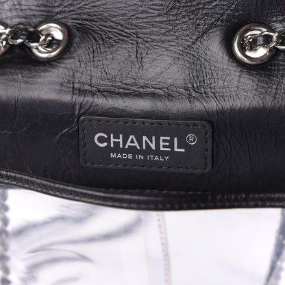 Chanel Crumpled Calfskin PVC Quilted Flap Black 7 of 7