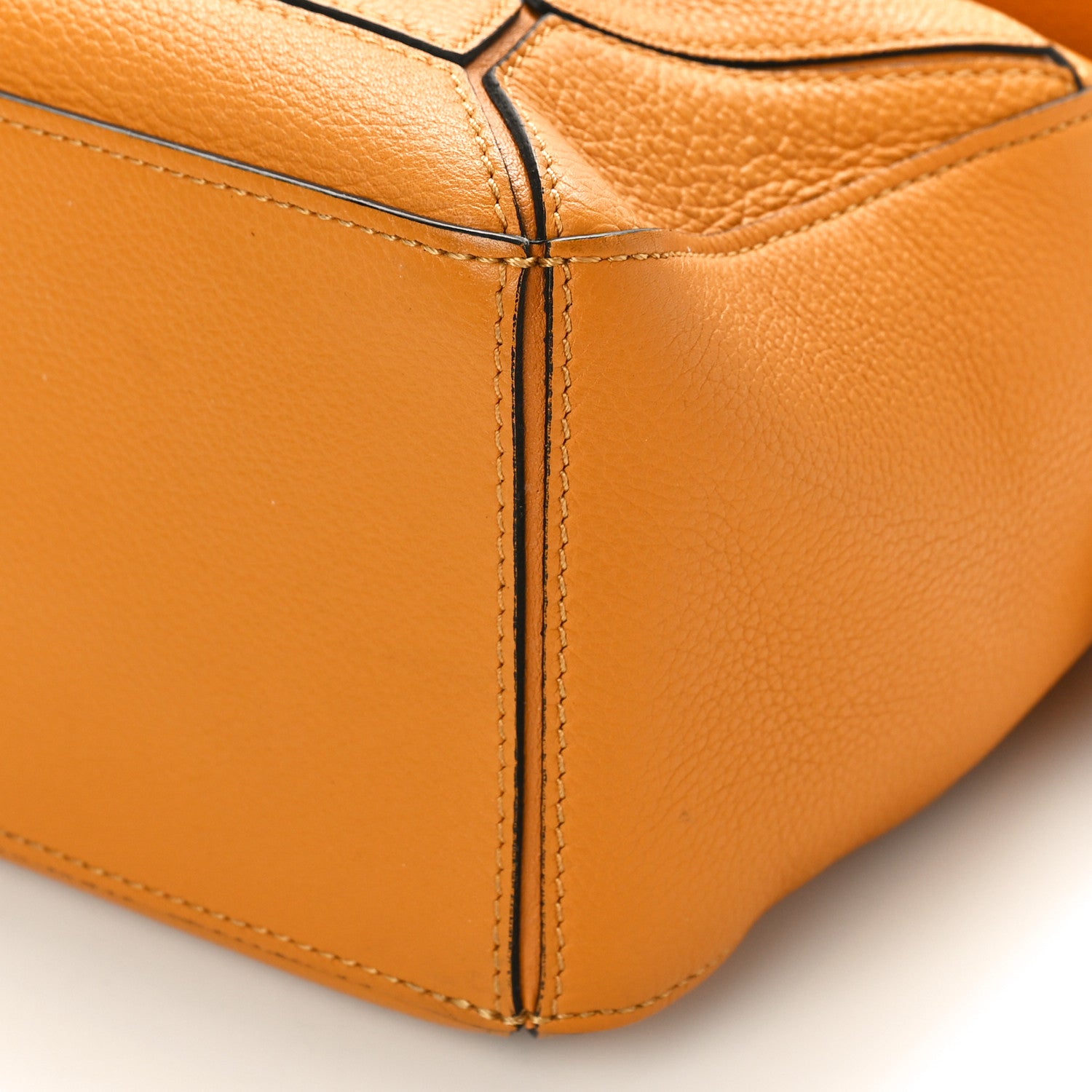 Loewe Grained Calfskin Small Puzzle Bag Sunflower 8 of 11