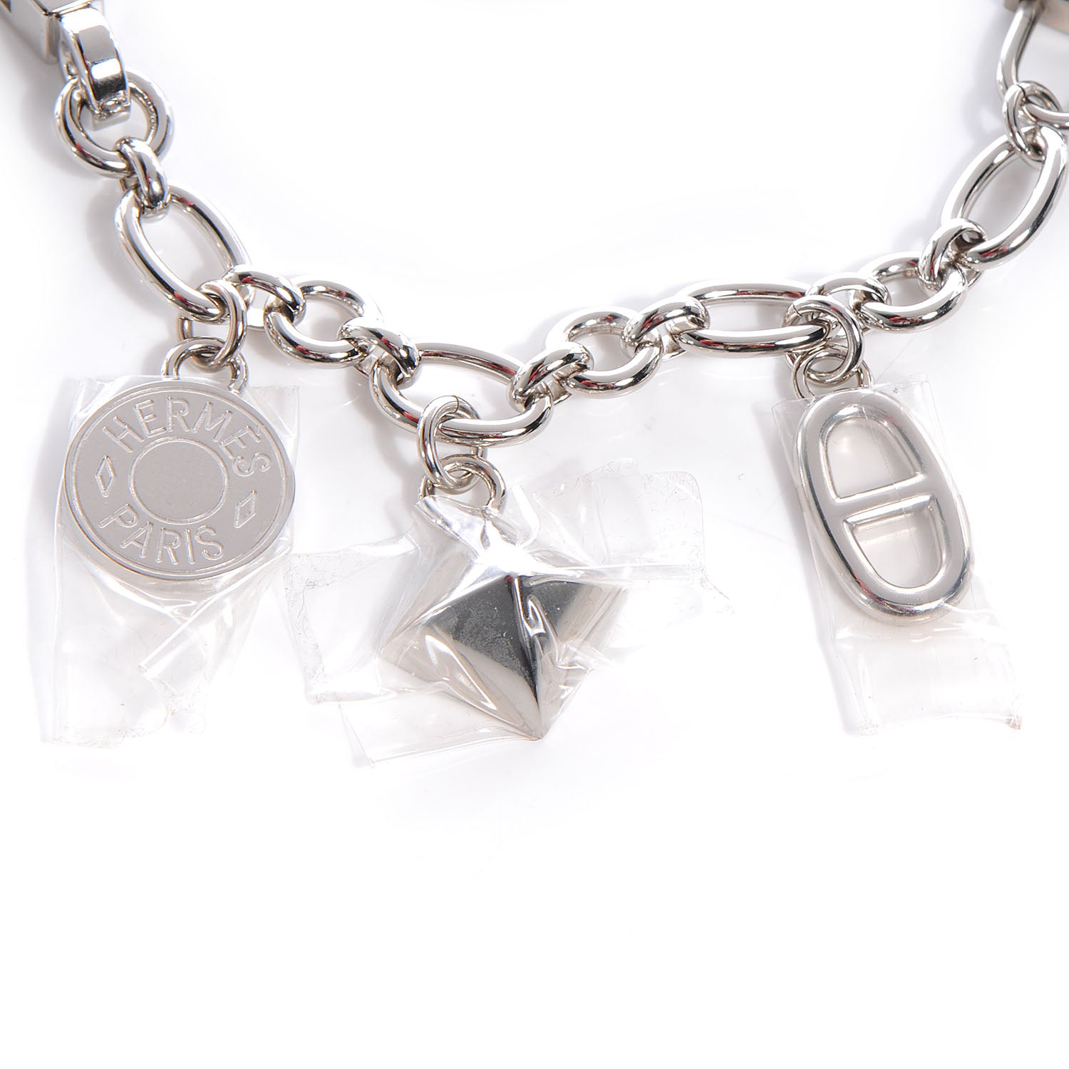 Hermes Palladium Olga Bag Charm Bracelet 3 of 5