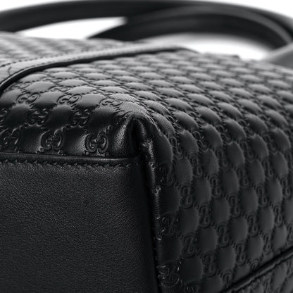 Gucci Soft Microguccissima Small Zippered Satchel Black 14 of 16
