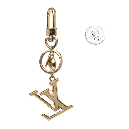 Louis Vuitton LV Facettes Bag Charm Key Holder Gold 2 of 3