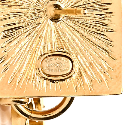 Chanel Metal CC Lion Earrings Gold 4 of 4