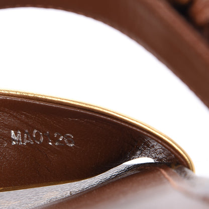 Louis Vuitton Calfskin Monogram Golden Bloom Flat Sandals 37 Gold 7 of 8