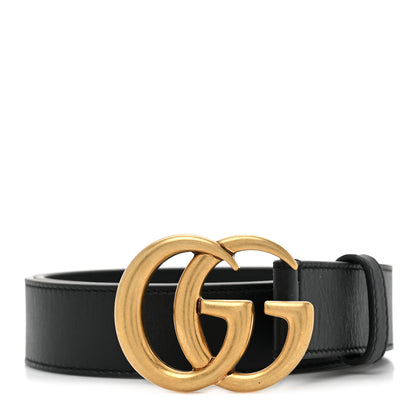 Gucci Calfskin Double G 30mm Belt 75 30 Black 1 of 5