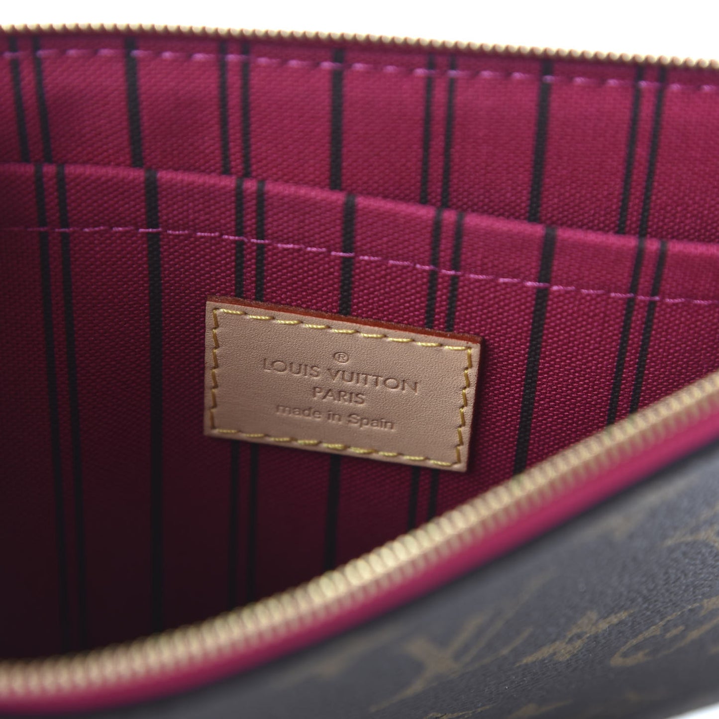 Monogram Neverfull MM GM Pochette Pivoine