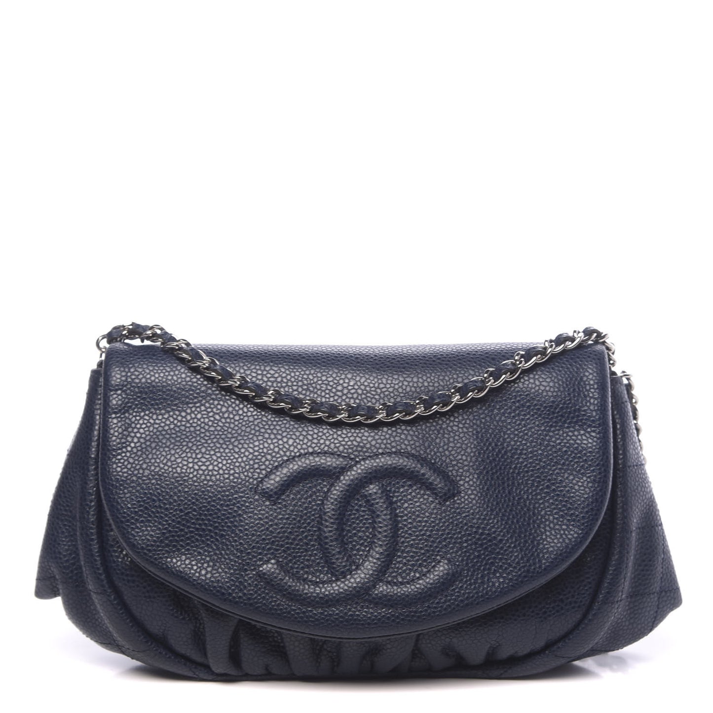 Caviar Half Moon Wallet On Chain WOC Navy
