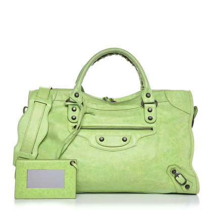 Balenciaga Agneau Classic Hardware City Lime Green 1 of 9