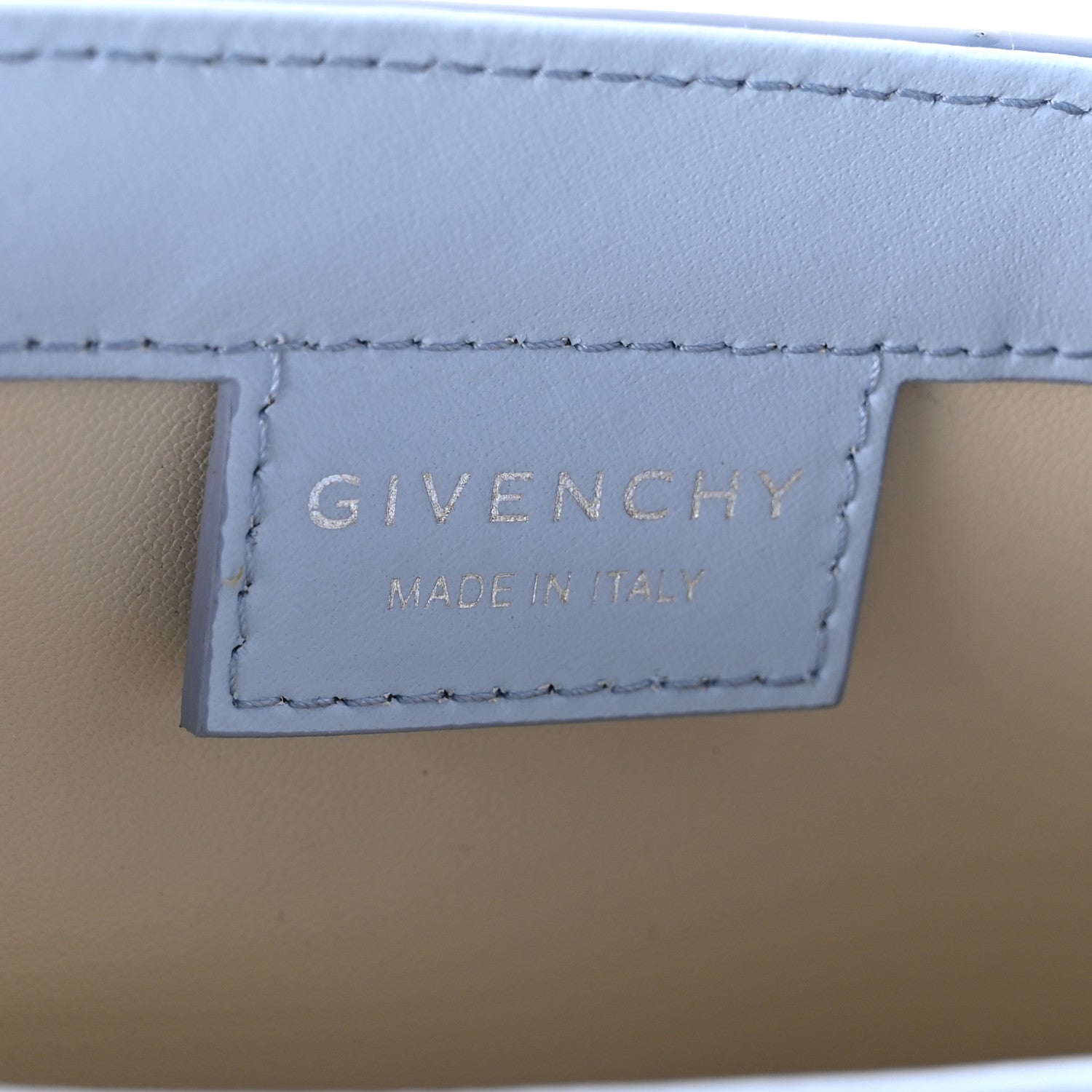 Givenchy Box Calfskin Small Cut Out Shoulder Bag Light Blue 6 of 10