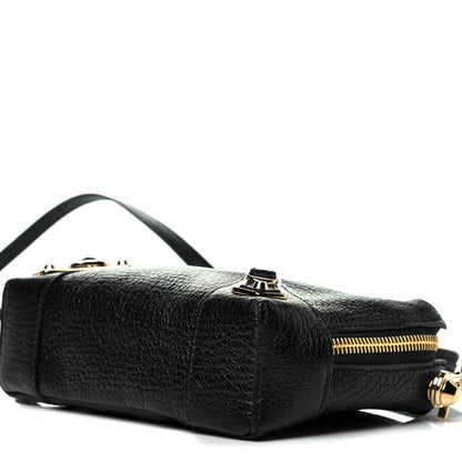 Balenciaga Chevre Gold Metallic Edge Hardware XS Reporter Crossbody Black 9 of 9