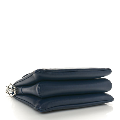 Louis Vuitton Lambskin Embossed Monogram Coussin PM Navy 4 of 11