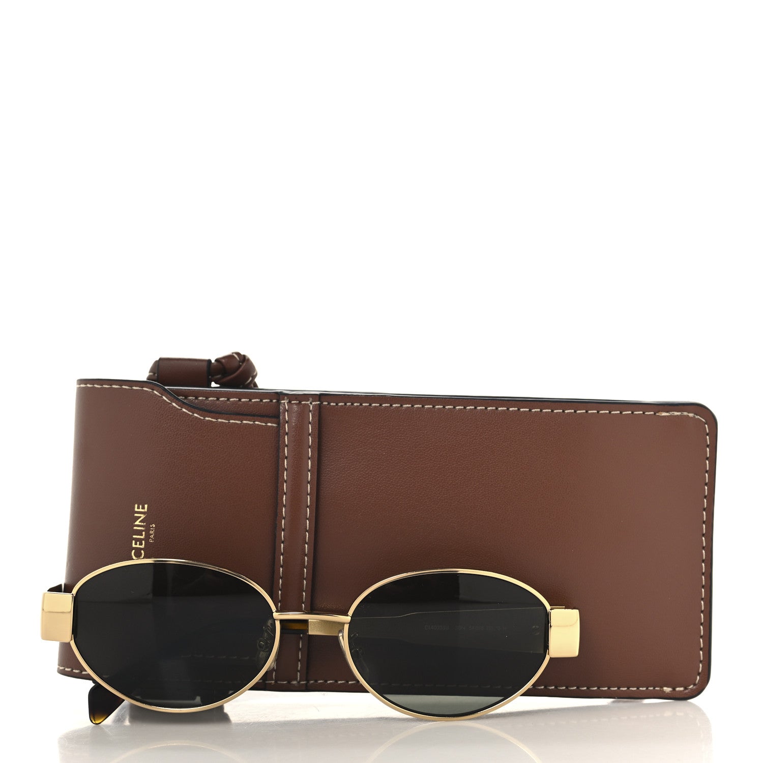 Celine Metal Triomphe 01 Sunglasses CL40235U Gold Green 7 of 7