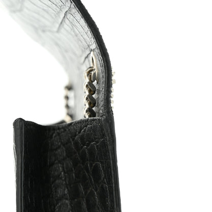 Saint Laurent Calfskin Crocodile Embossed Kate Monogram Tassel 11 of 11