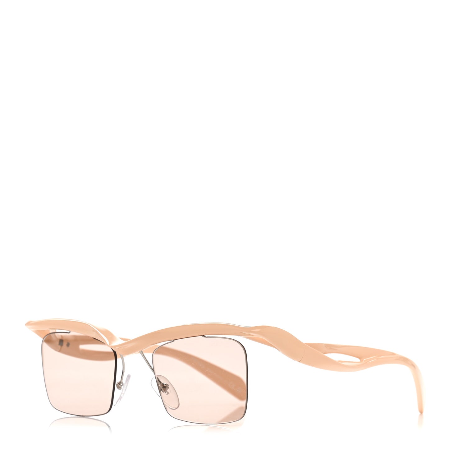 Acetate Square Sunglasses SPR A15 Beige